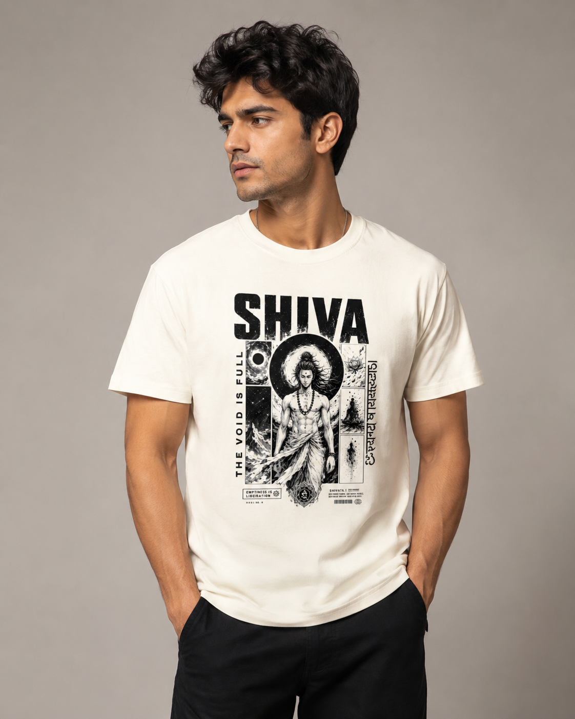 Shiva Theme T-shirt cotton
