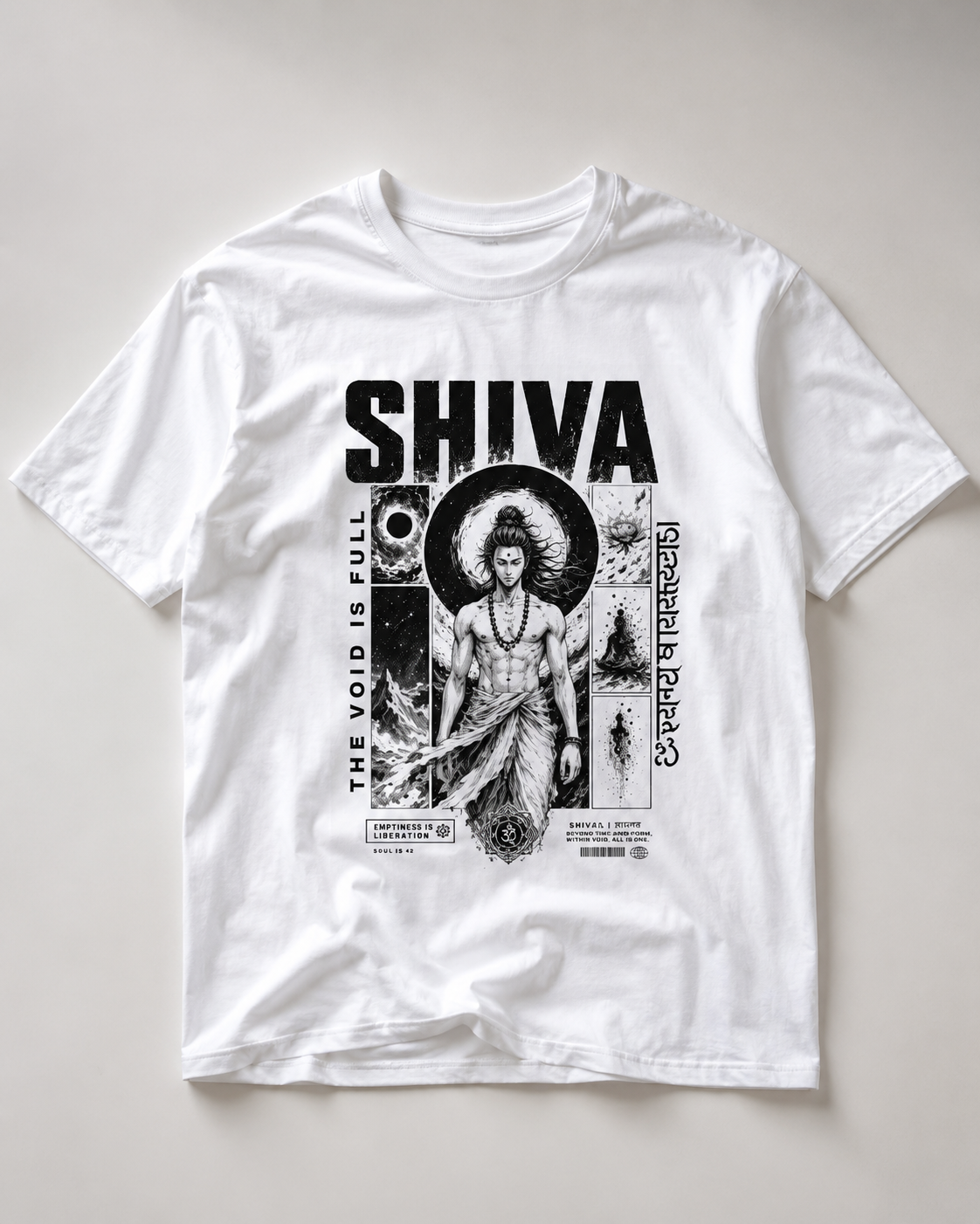Shiva Theme T-shirt cotton