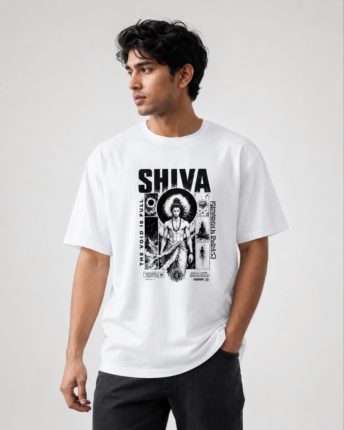 Shiva Theme T-shirt cotton