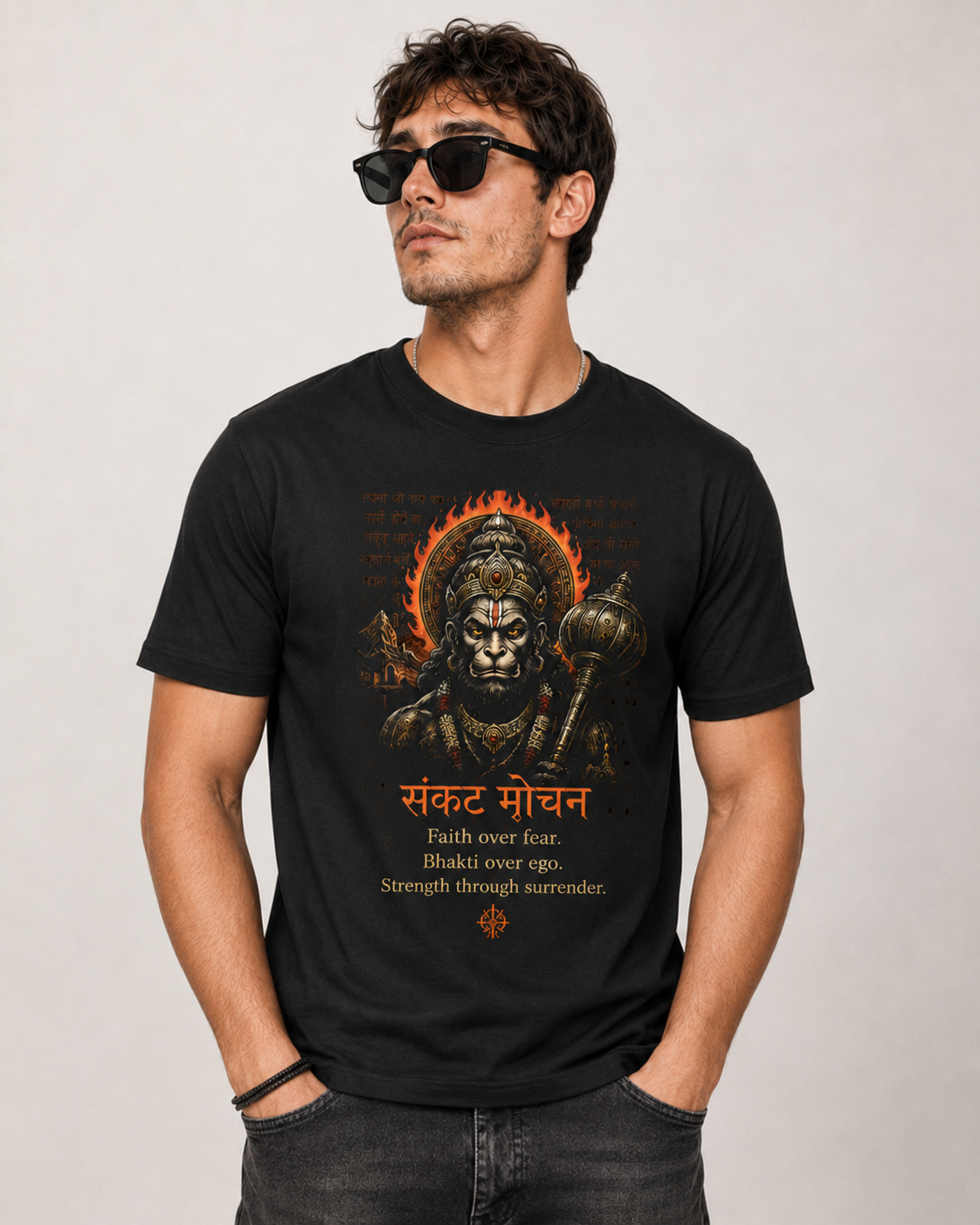 Bajrangbali T-shirt cotton made
