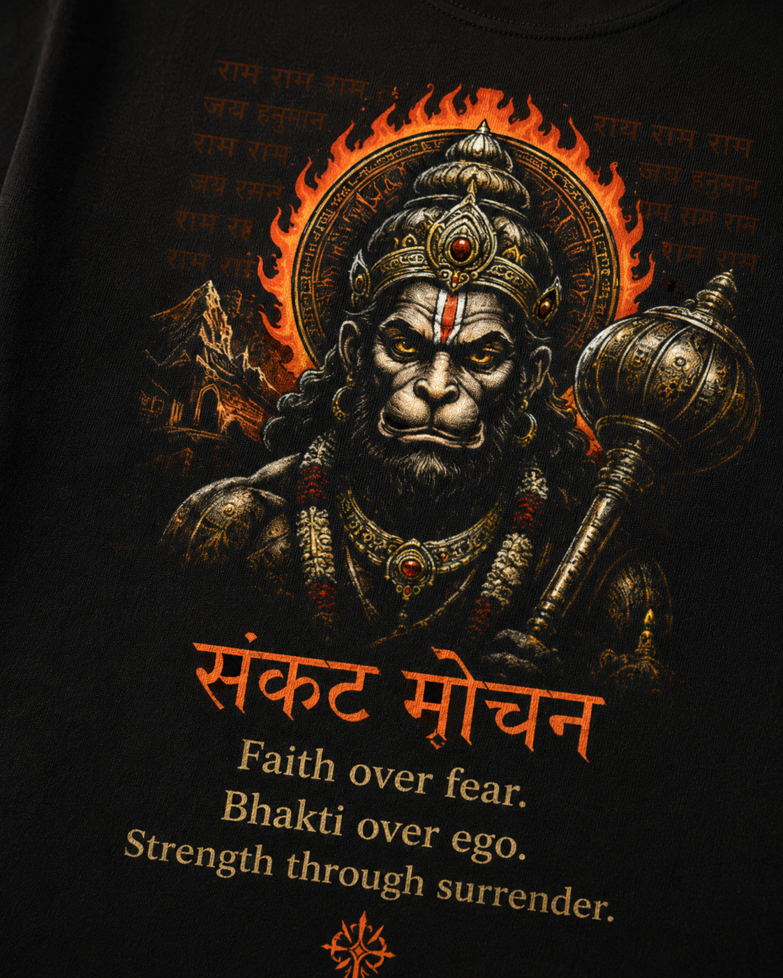 Bajrangbali T-shirt cotton made