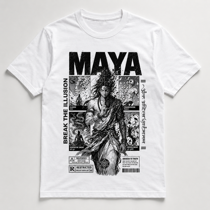 Maya Theme Cotton T-shirt