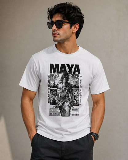 Maya Theme Cotton T-shirt