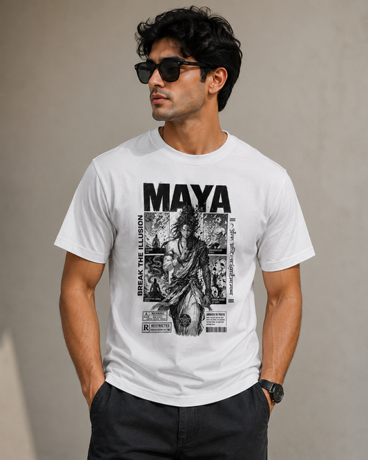 Maya Theme Cotton T-shirt