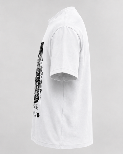 Shiva Theme White Cotton T-Shirt